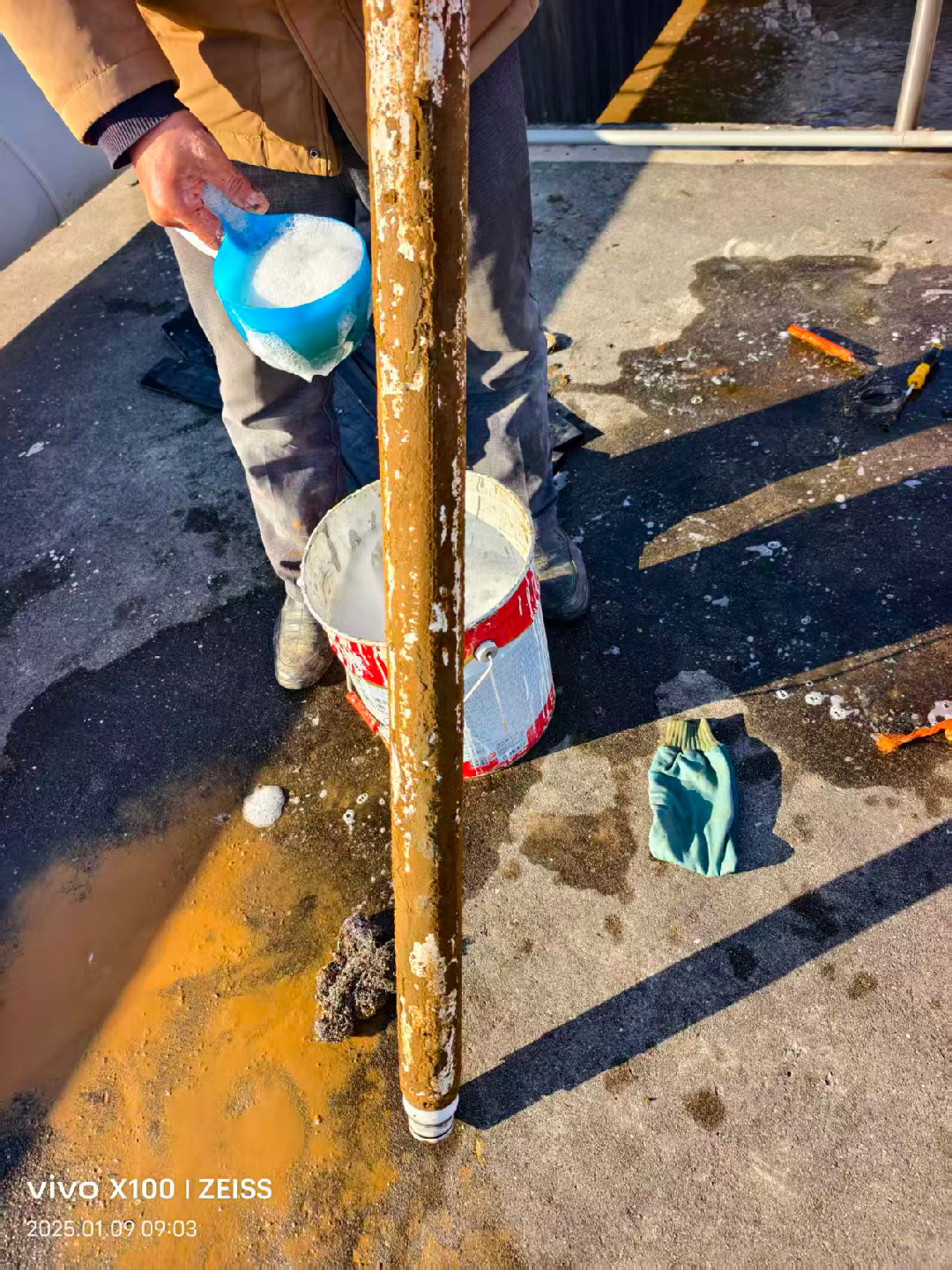 污水处理厂曝气管维修施工