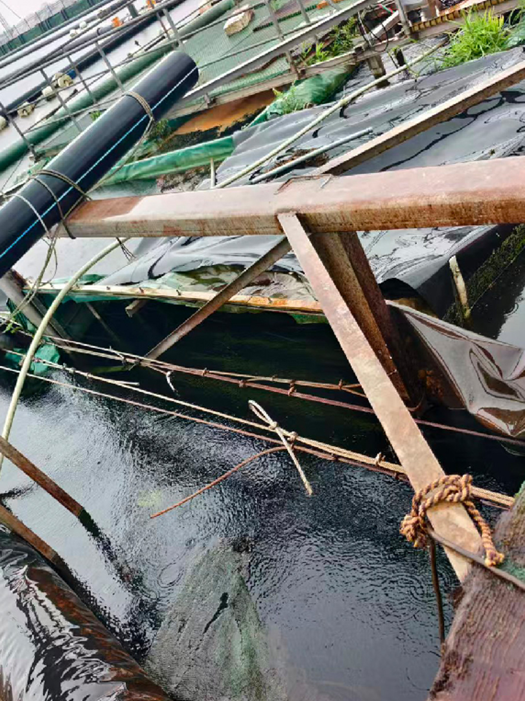 污水厂帘布水下修复